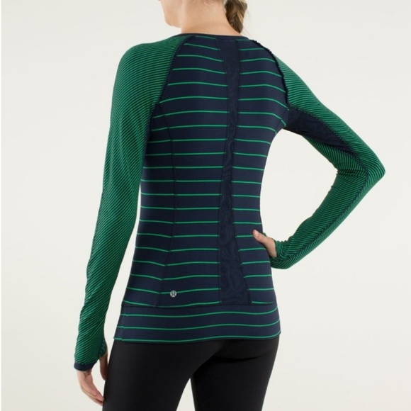 lululemon athletica Tops - Lululemon full tilt long sleeve hiper stripes